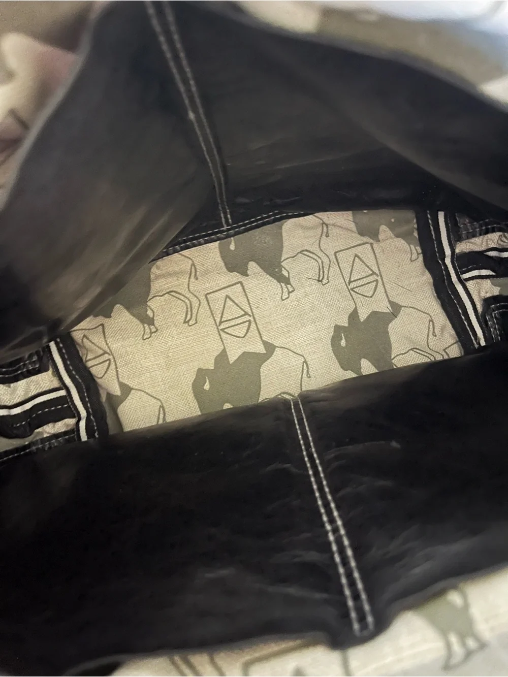 Alexis Drake Genuine Leather Tote Bag.